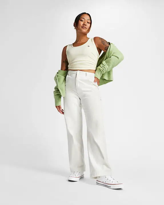 All Star Branco Cano Alto Unissex