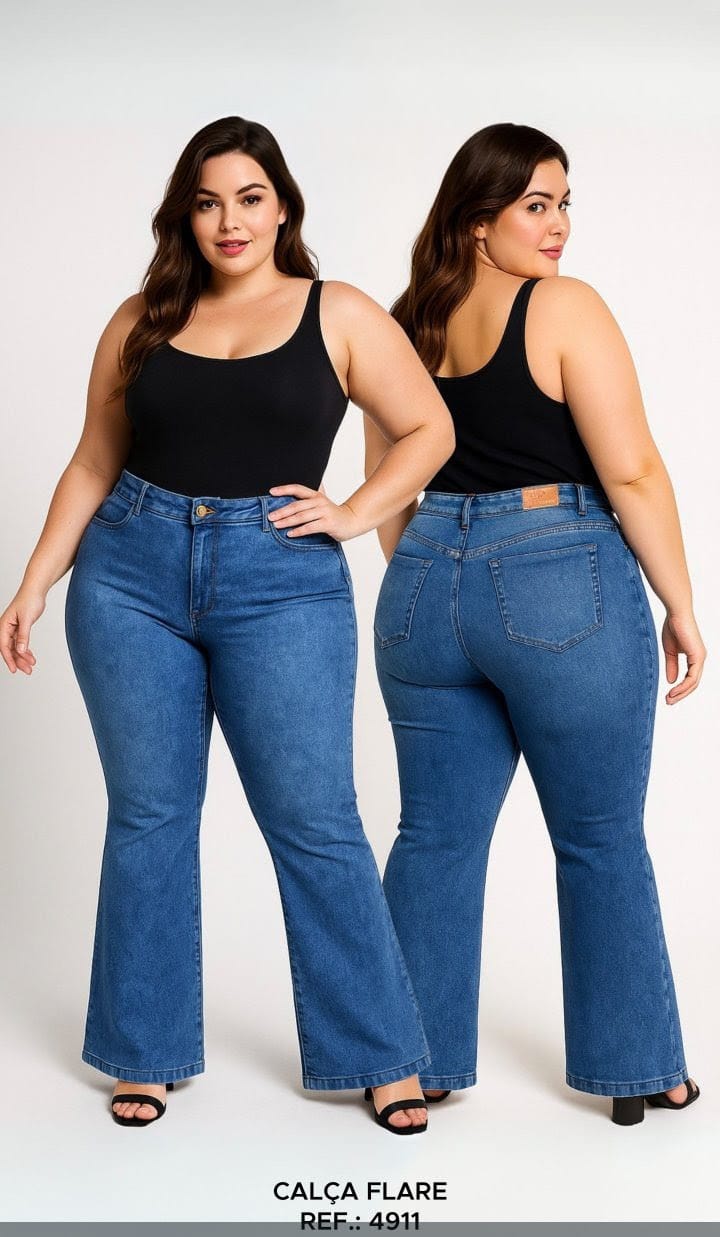 CALÇA JEANS FLARE
