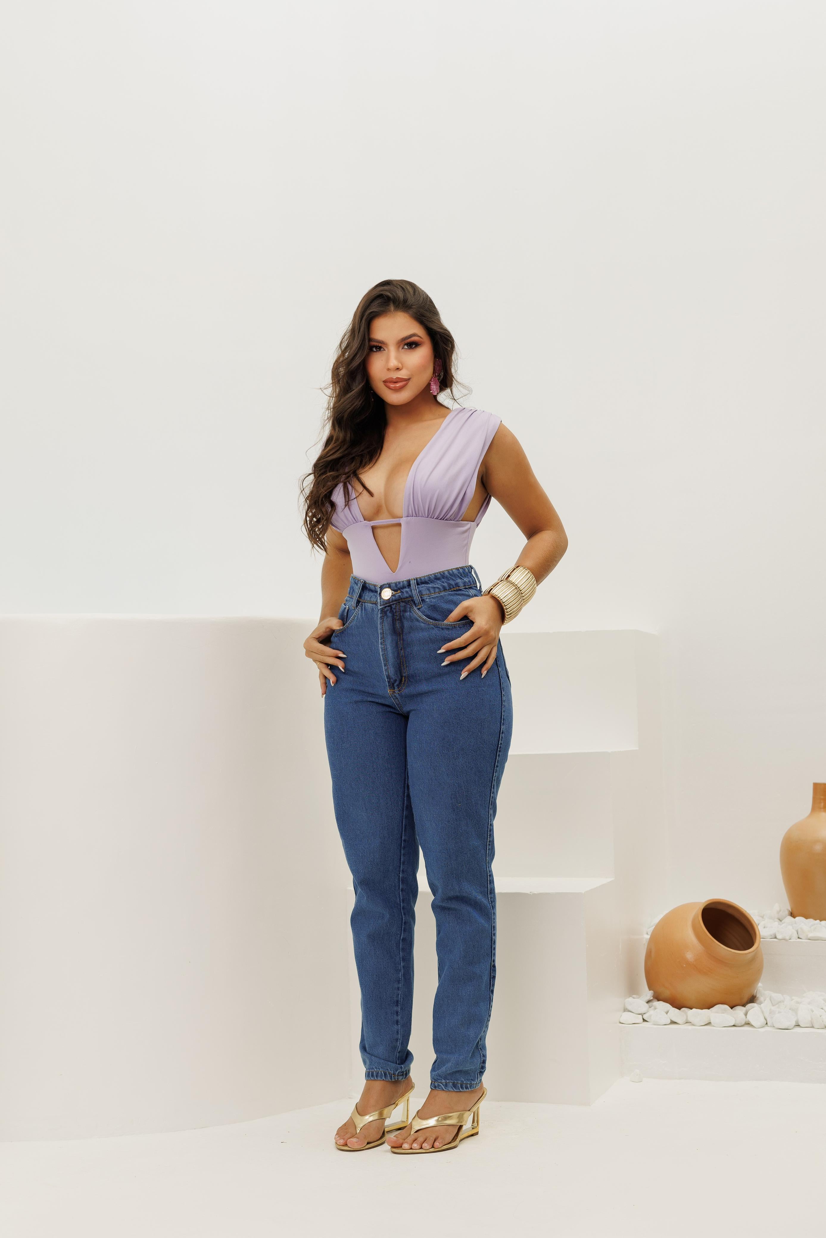Calça Jeans Feminina Mom