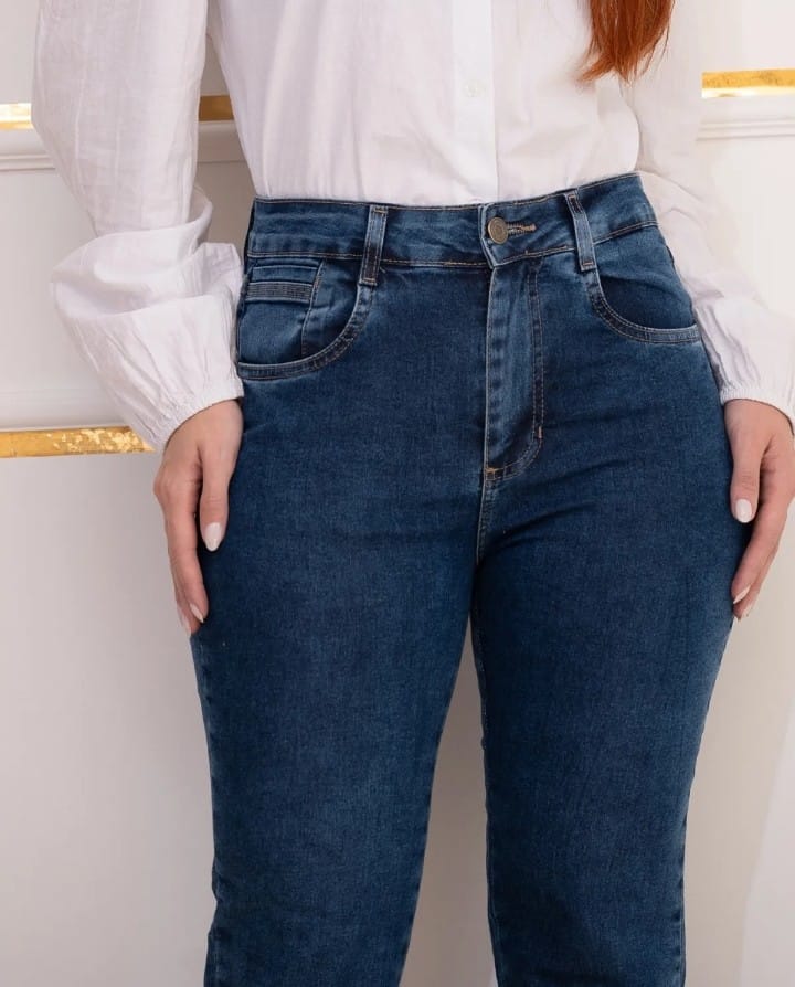 Calça Jeans Reta AZUL