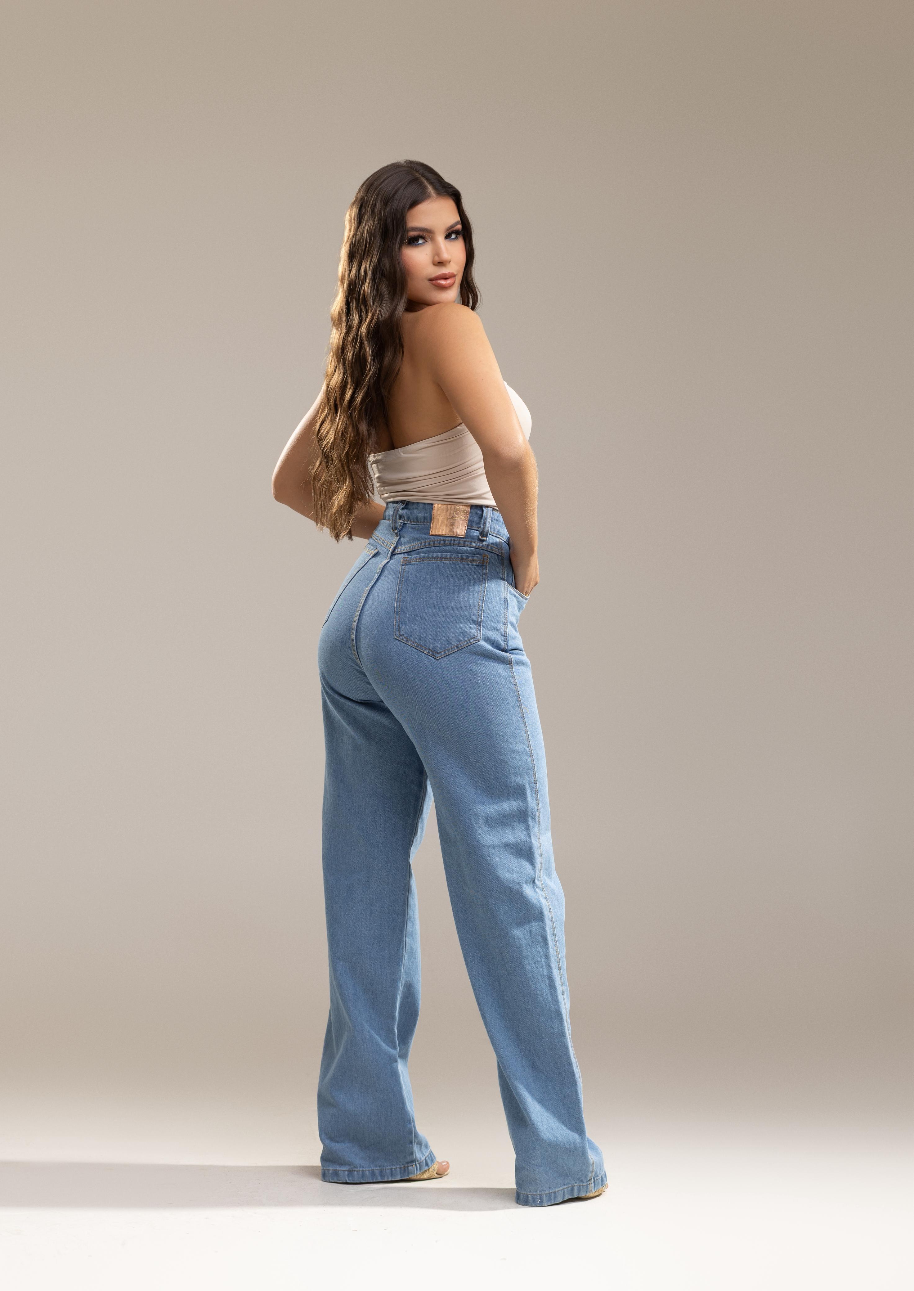 Calça Jeans Wide Leg