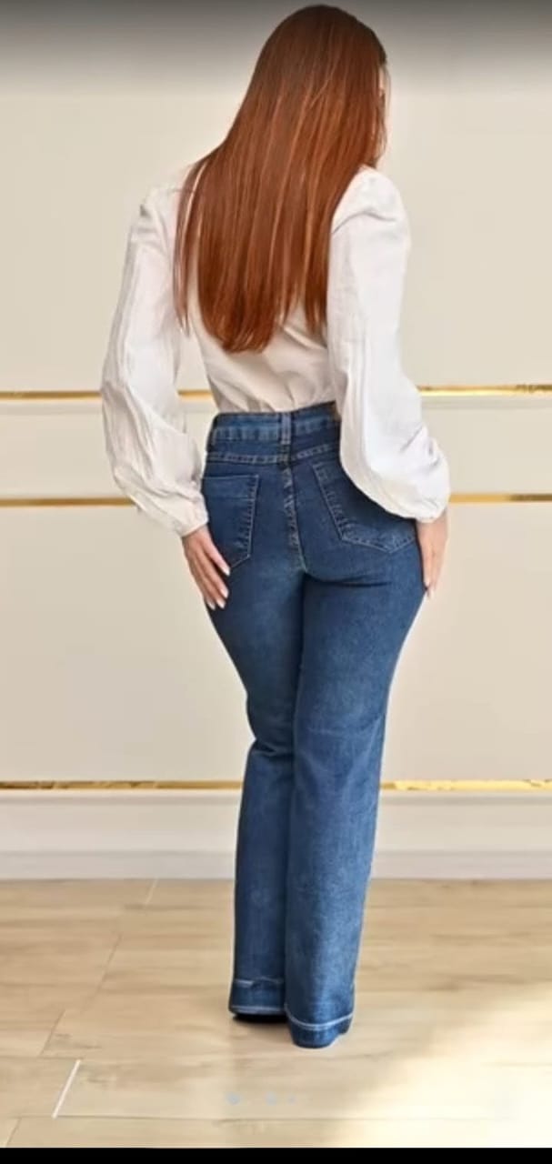 Calça Jeans Reta AZUL