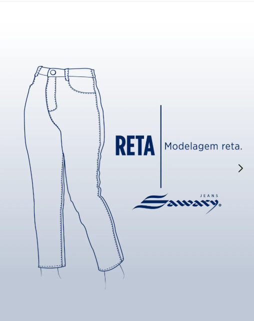Calça Jeans Reta AZUL