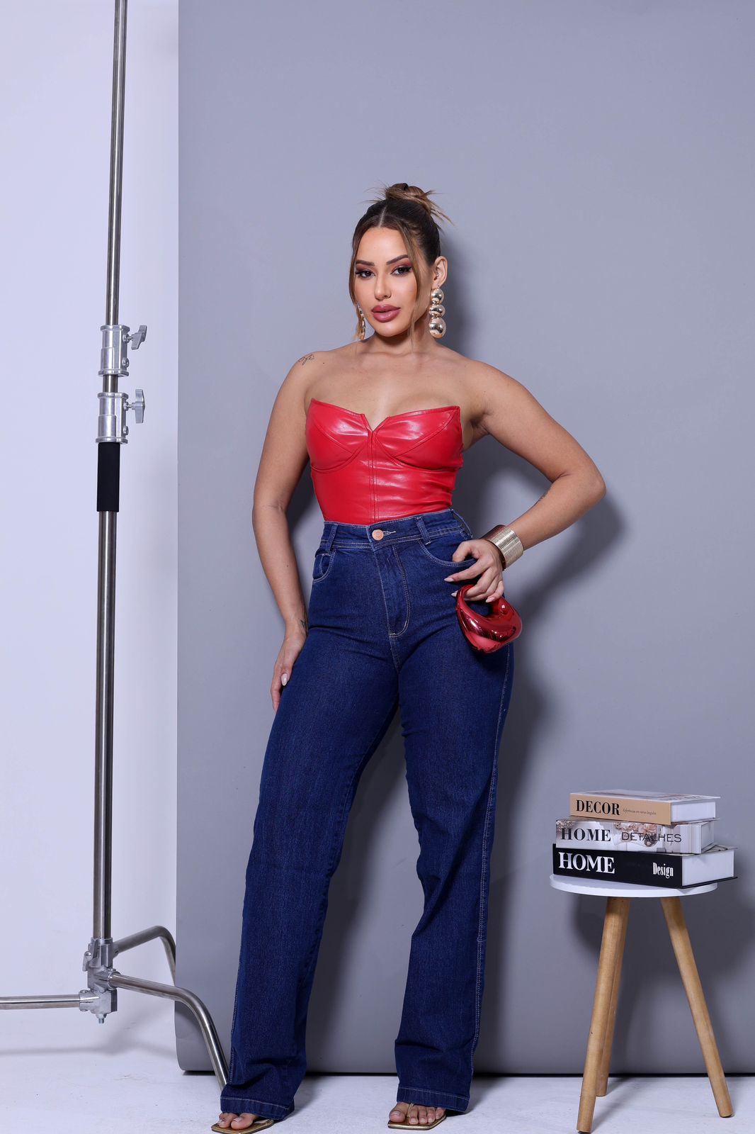 Calça Jeans Wide Leg
